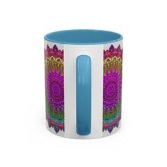 Vibrant Mandala Art Mug with Detailed and Eye-Catching Design