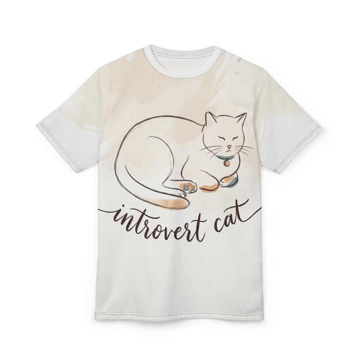 Introvert Cat Cozy Line Art