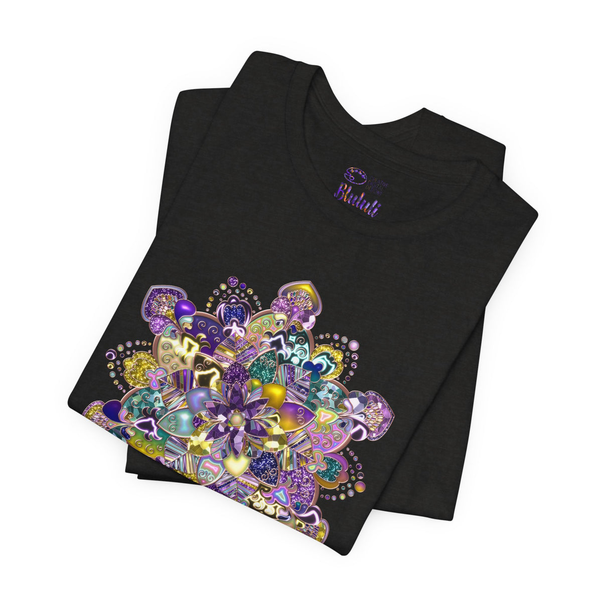 Unisex Floral Jewel Mandala T-Shirt