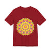 Vibrant Mandala Tee featuring a colorful and intricate spiritual art design