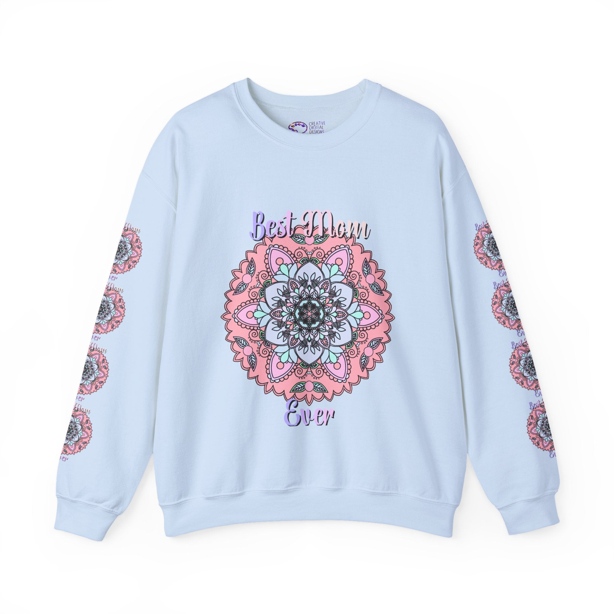 Best Mom Ever Intricate Mandala Art Sweatshirt