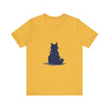 Black Cat Mystery T-Shirt featuring a simple and cool design, perfect for cat lovers and fans of mystery