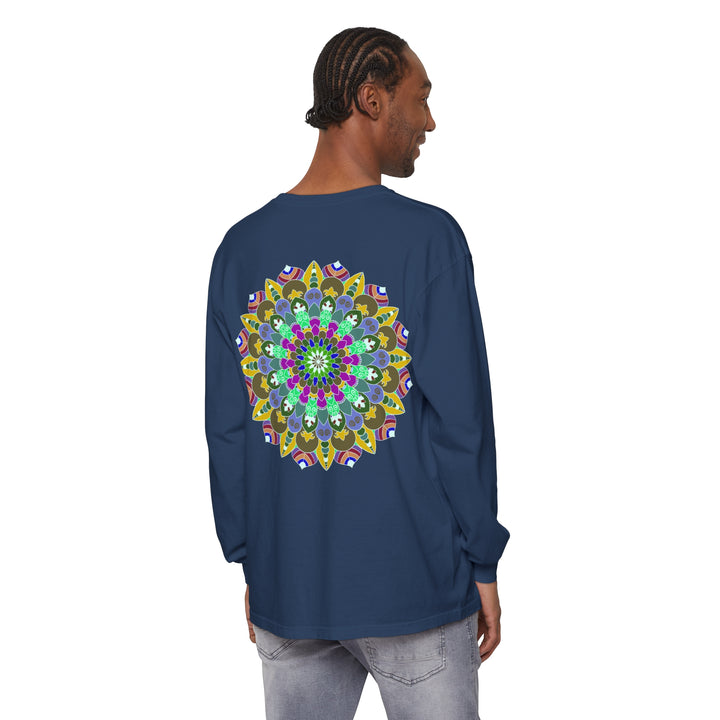 Colorful Mandala Long Sleeve T-Shirt - Spiritual Art 56