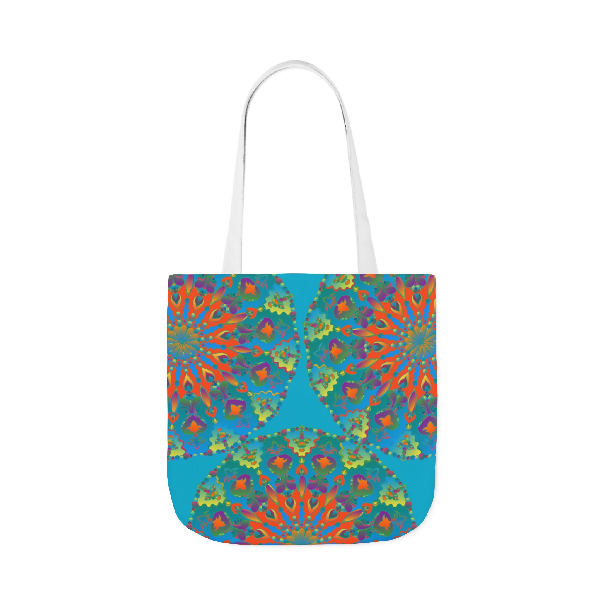 Canvas Tote Bag in Bright Tropical Colors for Summer Fun