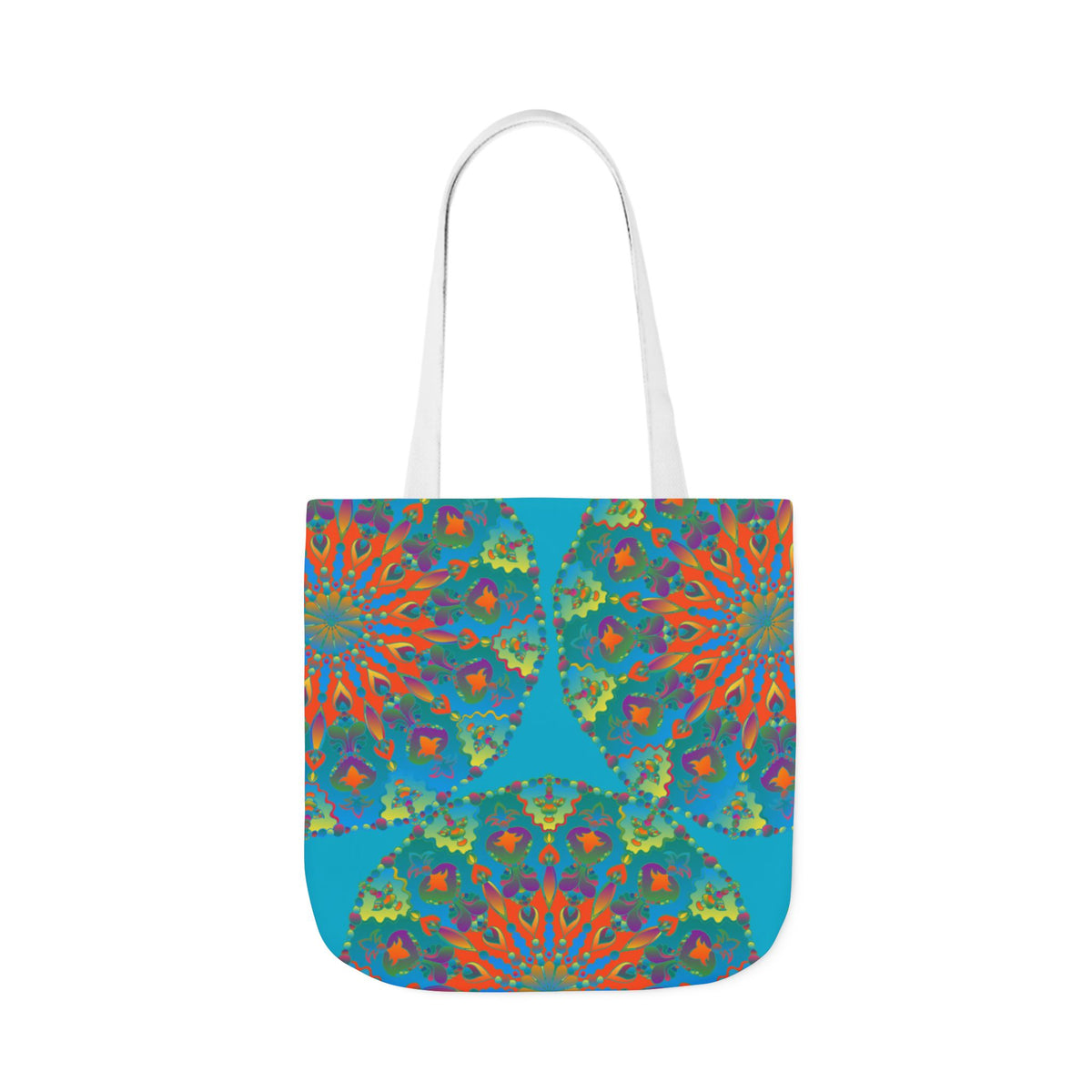 Canvas Tote Bag in Bright Tropical Colors for Summer Fun