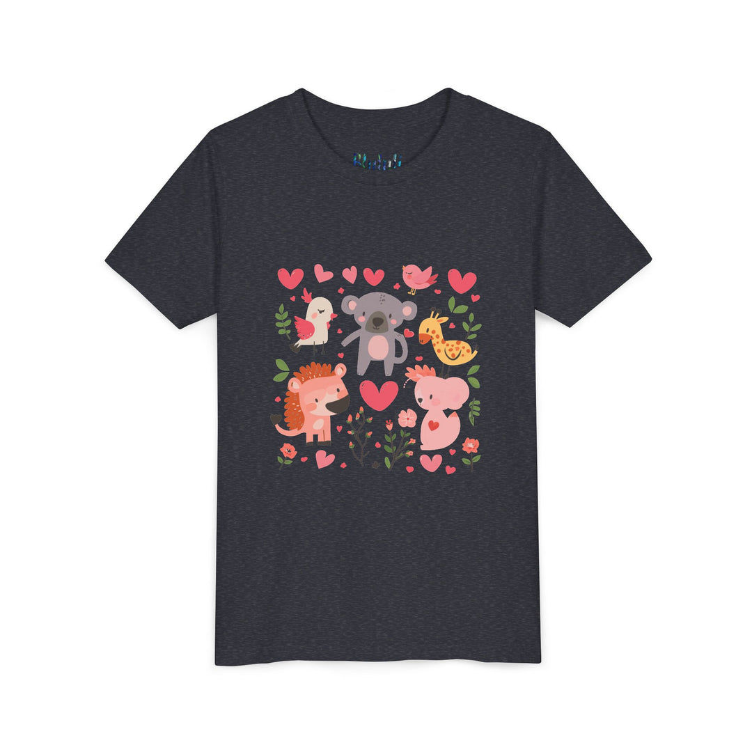 Adorable Animal Love Youth Tee, Cute Kids Shirt, Animal Graphic Tee, Children's Gift, Birthday or Holiday Outfit