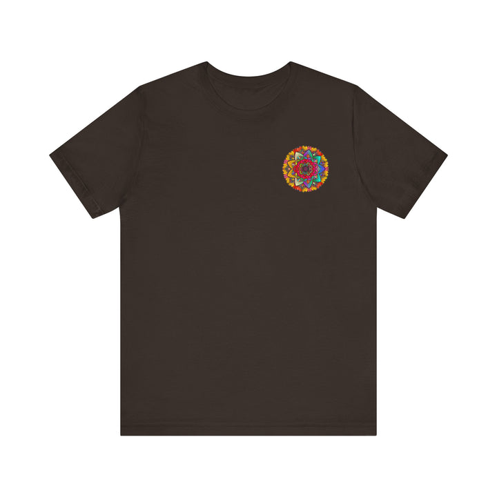 Vibrant and colorful Mandala Peace & Harmony T-Shirt with intricate spiritual design