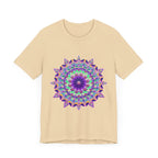 Vibrant and eye-catching Psychedelic Purple Mandala T-Shirt with intricate design