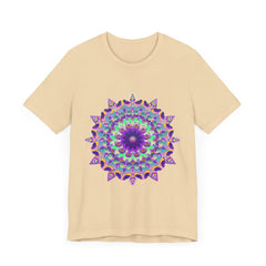 Vibrant and eye-catching Psychedelic Purple Mandala T-Shirt with intricate design
