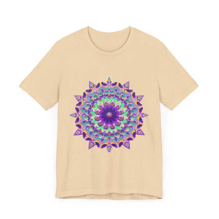 Vibrant and eye-catching Psychedelic Purple Mandala T-Shirt with intricate design