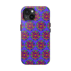 Tiled Hand Drawn Mandala Rainbow Phone Case - Standard alt text 21