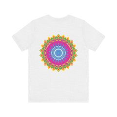 Colorful mandala design t-shirt with spiritual and peaceful vibes for a vibrant and eye-catching look