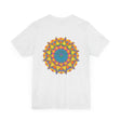 Vibrant Mandala T-Shirt featuring intricate design promoting peace, harmony, and spiritual balance