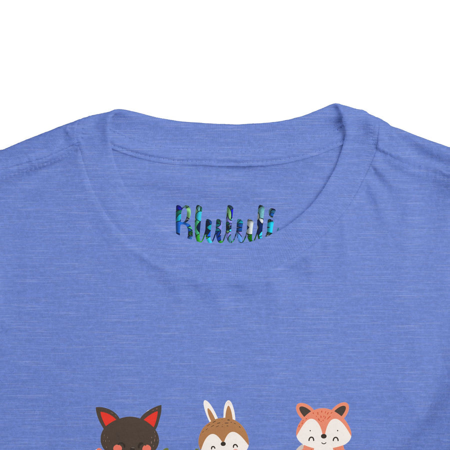 Animal Love Toddler Tee, Cute Cartoon Animals T-Shirt for Kids