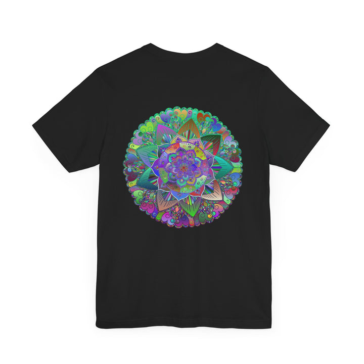 Vibrant Mandala T-Shirt featuring a colorful spiritual design representing peace and harmony, perfect for showcasing your inner tranquility and positive energy