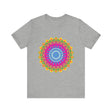 Vibrant Mandala Tee featuring a colorful and intricate design, perfect for adding a pop of color to your wardrobe