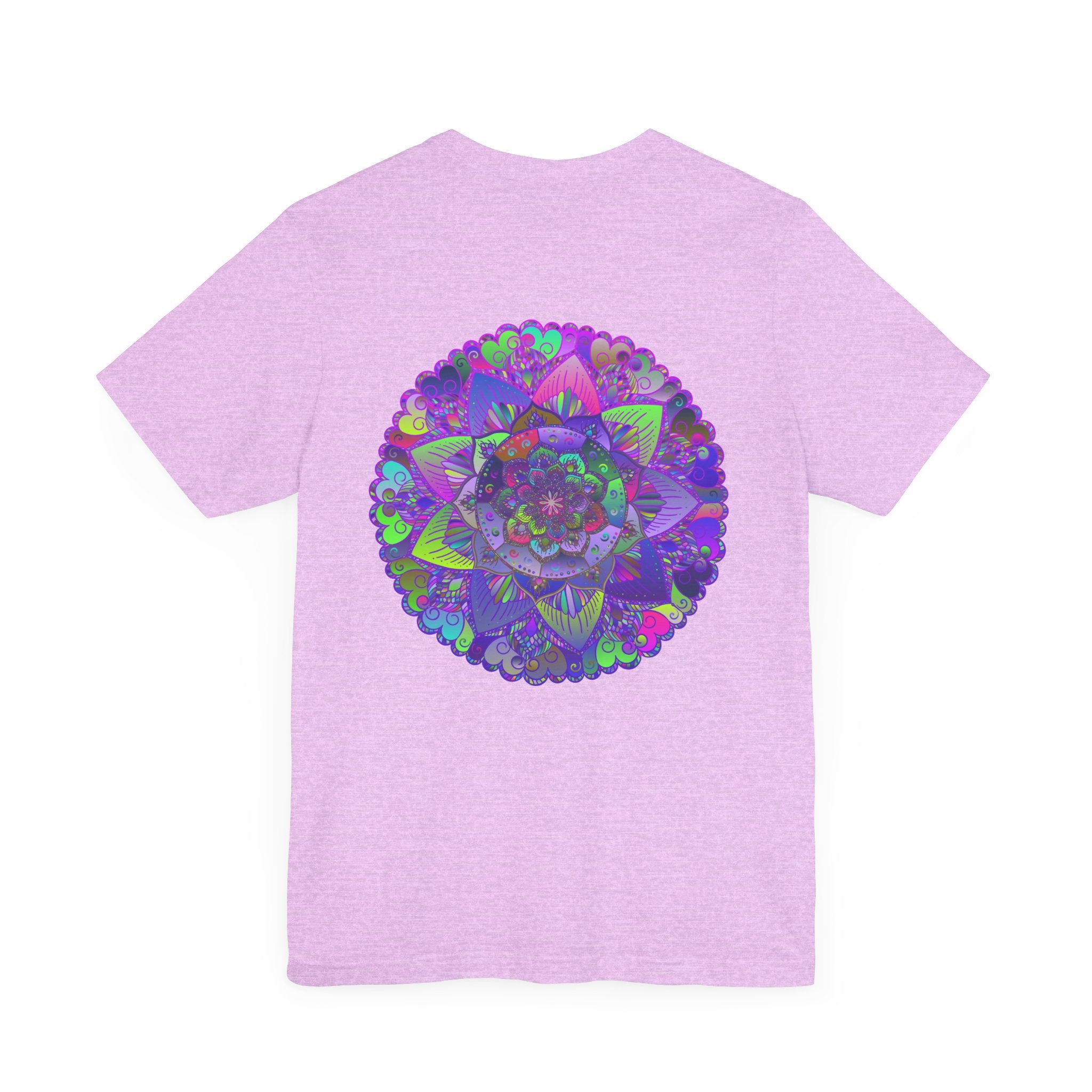 A beautiful and colorful mandala inspired tee that represents spiritual peace and harmony