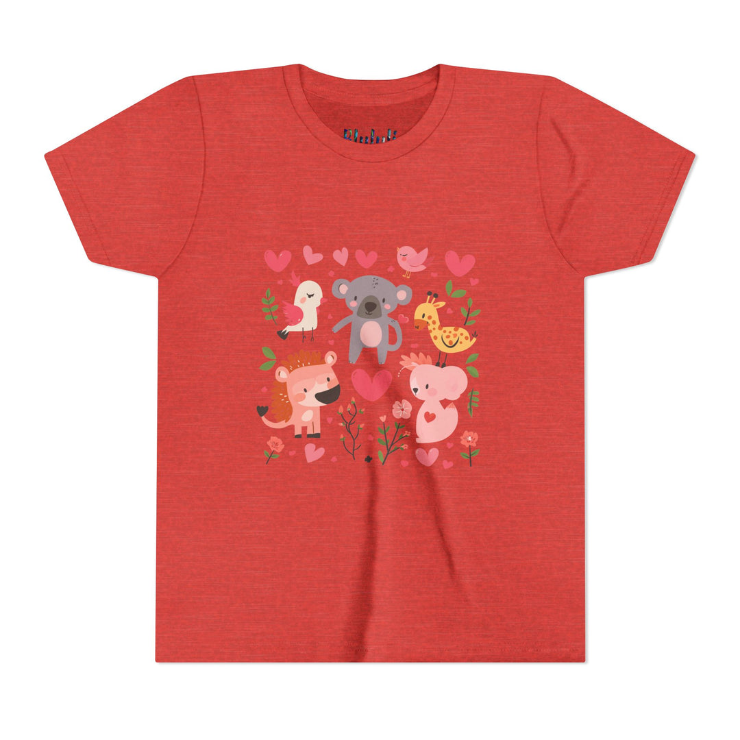 Adorable Animal Love Youth Tee, Cute Kids Shirt, Animal Graphic Tee, Children's Gift, Birthday or Holiday Outfit
