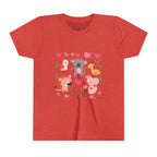 Entzückendes Animal Love Jugend T-Shirt, Süßes Kindershirt, Tier Grafik T-Shirt, Kindergeschenk, Geburtstags- oder Urlaubsoutfit 