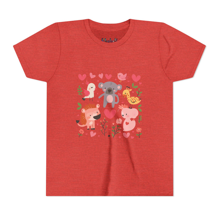 Adorable Animal Love Youth Tee, Cute Kids Shirt, Animal Graphic Tee, Children's Gift, Birthday or Holiday Outfit
