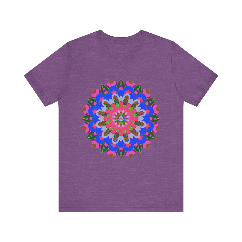 Colorful Mandala Geometric T-Shirt with intricate design and vibrant hues