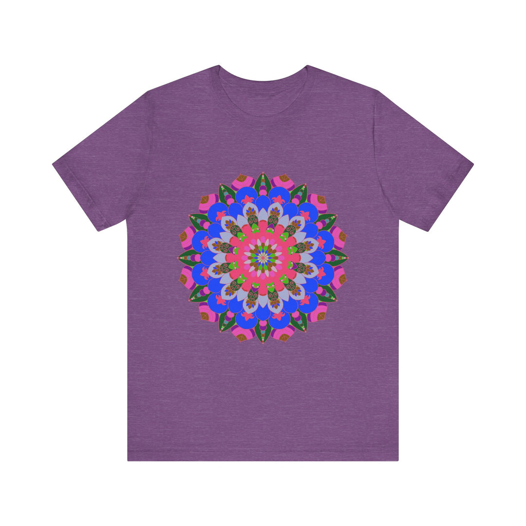 Colorful Mandala Geometric T-Shirt with intricate design and vibrant hues