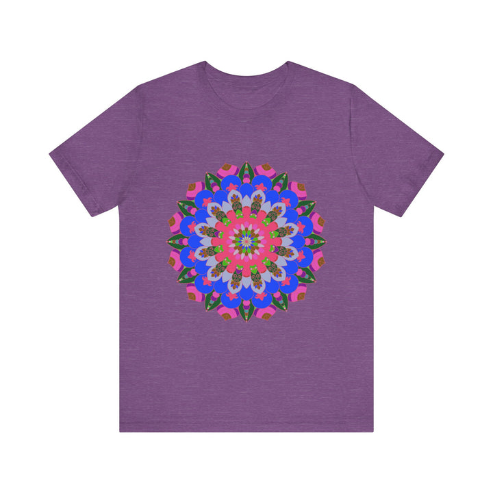 Colorful Mandala Geometric T-Shirt with intricate design and vibrant hues