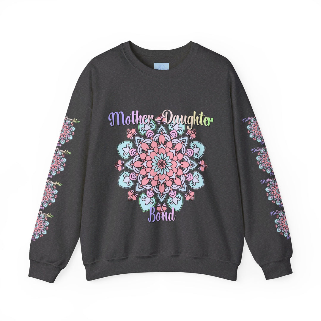 Cozy unisex crewneck sweatshirt featuring 'Mother-Daughter Bond' design - ideal birthday gift for mom, offering comfort and style for any occasion