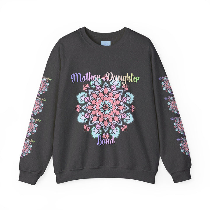 Cozy unisex crewneck sweatshirt featuring 'Mother-Daughter Bond' design - ideal birthday gift for mom, offering comfort and style for any occasion