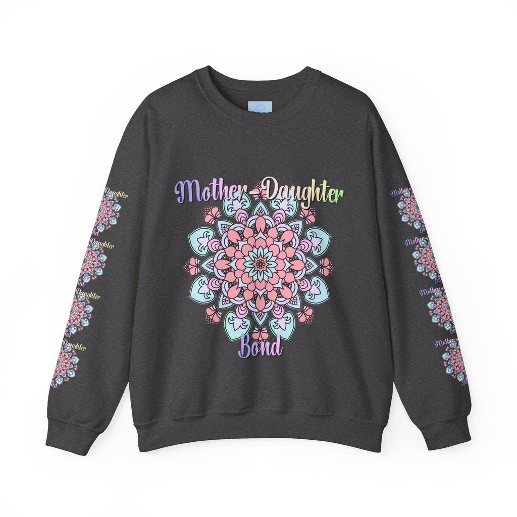 Cozy unisex crewneck sweatshirt featuring 'Mother-Daughter Bond' design - ideal birthday gift for mom, offering comfort and style for any occasion