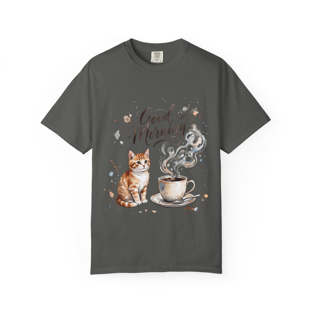 Good Morning Cat Coffee T-Shirt