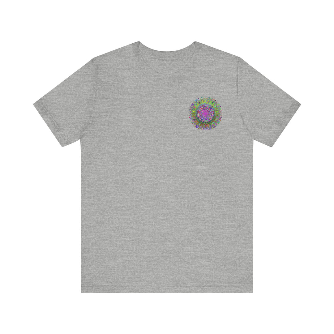 Colorful mandala tee symbolizing harmony and inner peace