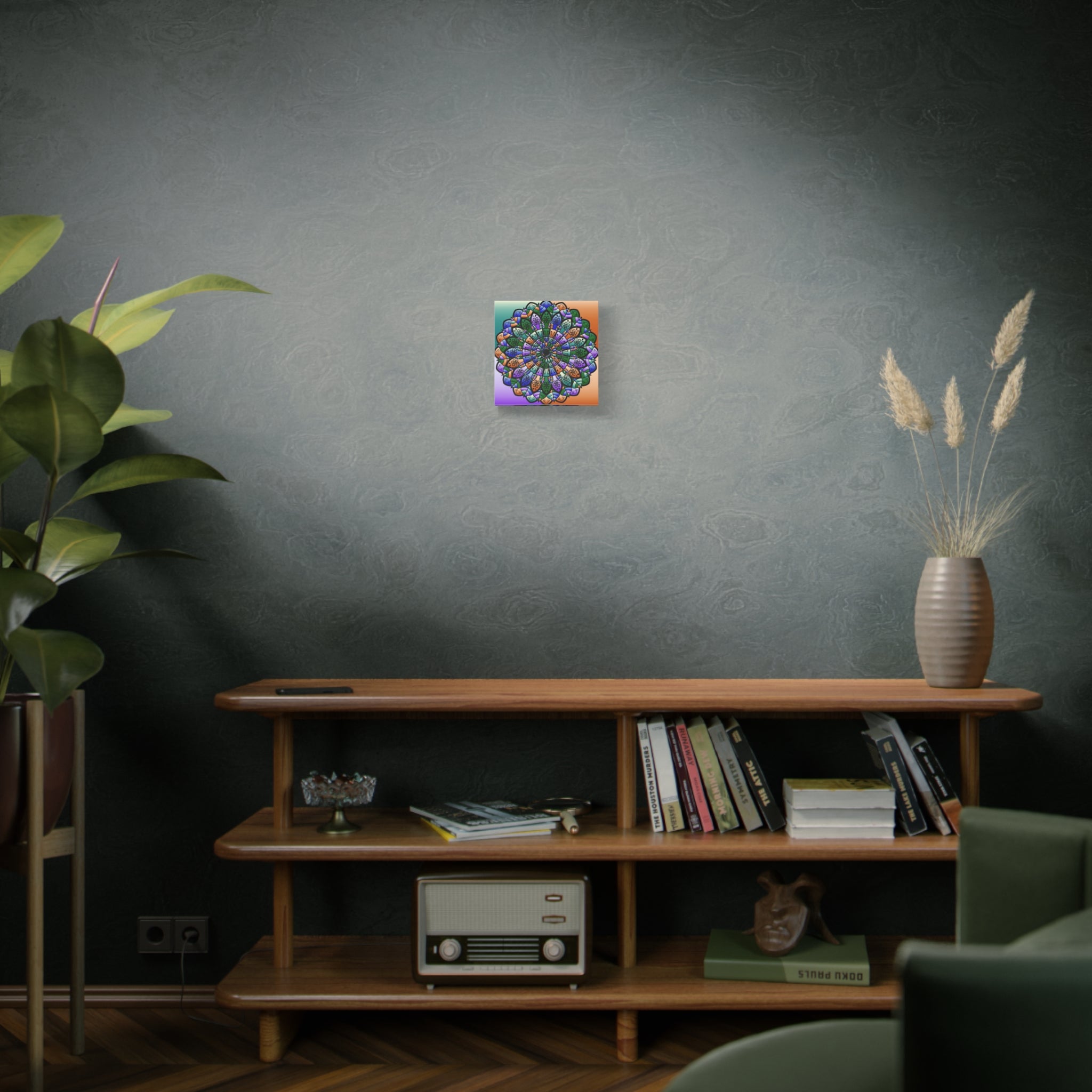 Tela artistica Mandala colorata — Arte opaca tesa