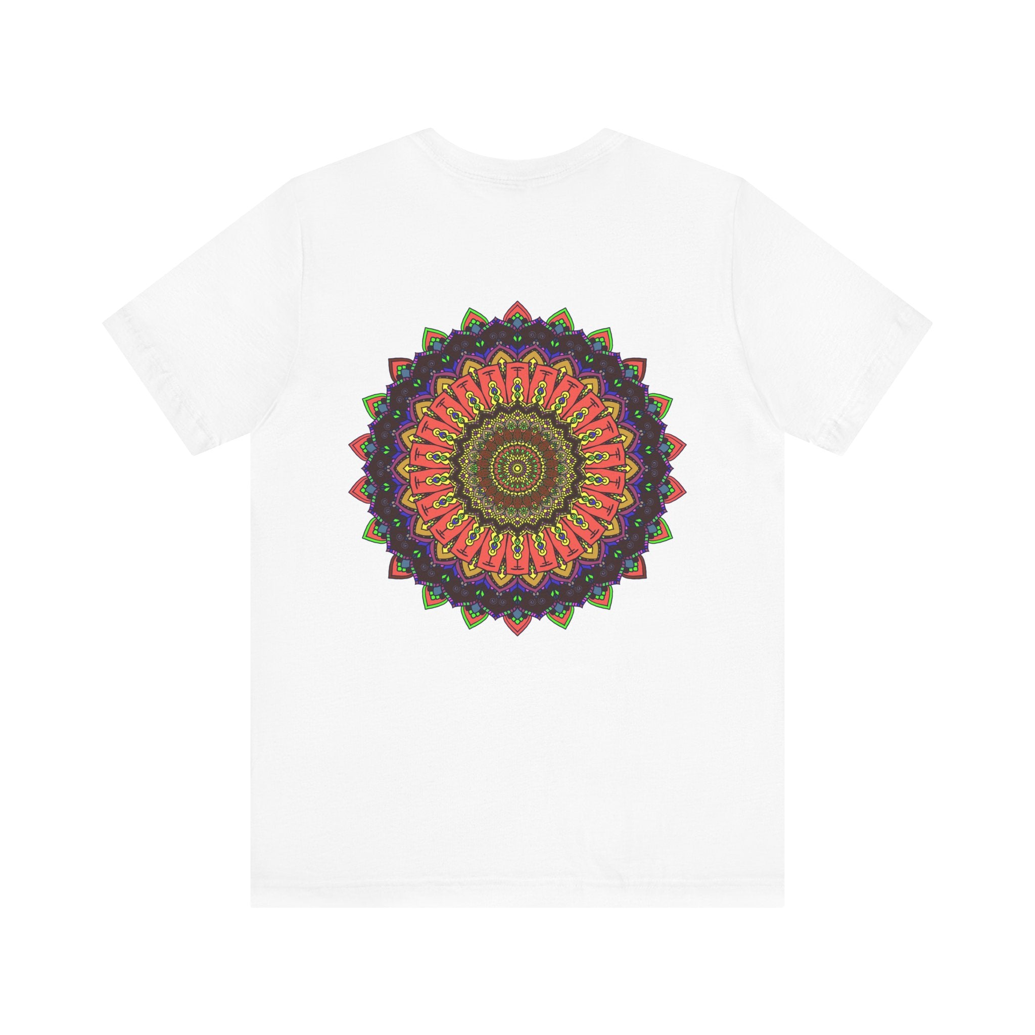 Colorful mandala tee for spreading positive energy and tranquility