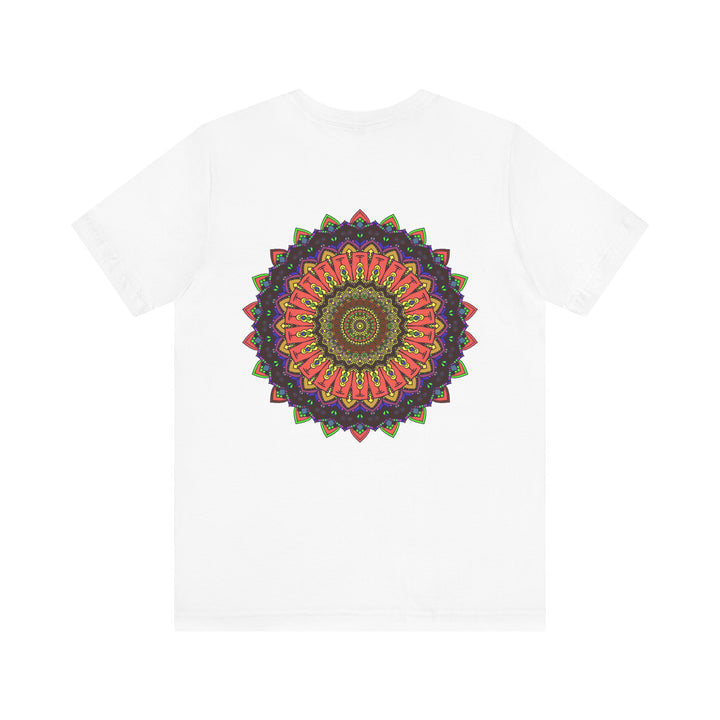 Colorful mandala tee for spreading positive energy and tranquility