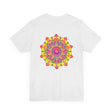 Beautiful Vibrant Mandala Tee featuring Spiritual Peace & Harmony design, perfect for finding inner balance and tranquility