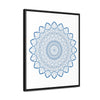 Steel Blue Mandala Design Wall Art - Perfect for Home Decor