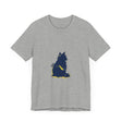 Blue Cat Mystery T-Shirt featuring a cool and stylish cat design