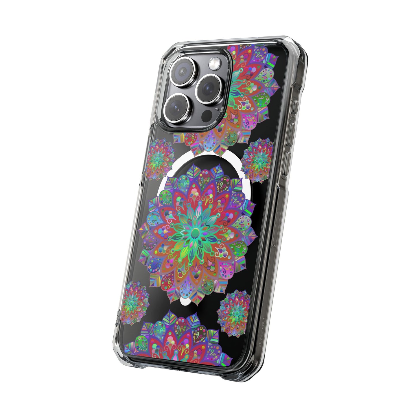 Protect your iPhone 14/15 with this elegant Mandala MagSafe®-compatible impact case