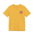 Vibrant and colorful mandala t-shirt with a spiritual design promoting peace and harmony for a stylish and meaningful fashion statement