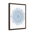 Mandala Handmade Art - Steel Blue Gallery Canvas Wraps Vertical Frame - Mandala Design Wall Art - Exquisite Handcrafted Steel Blue Mandala Design Wall Art on Gallery Canvas Wraps, Vertical Frame