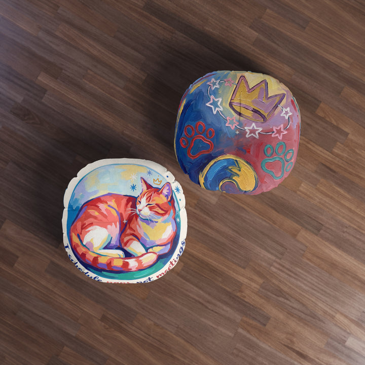 Cozy Epiphany Cat Floor Pillow