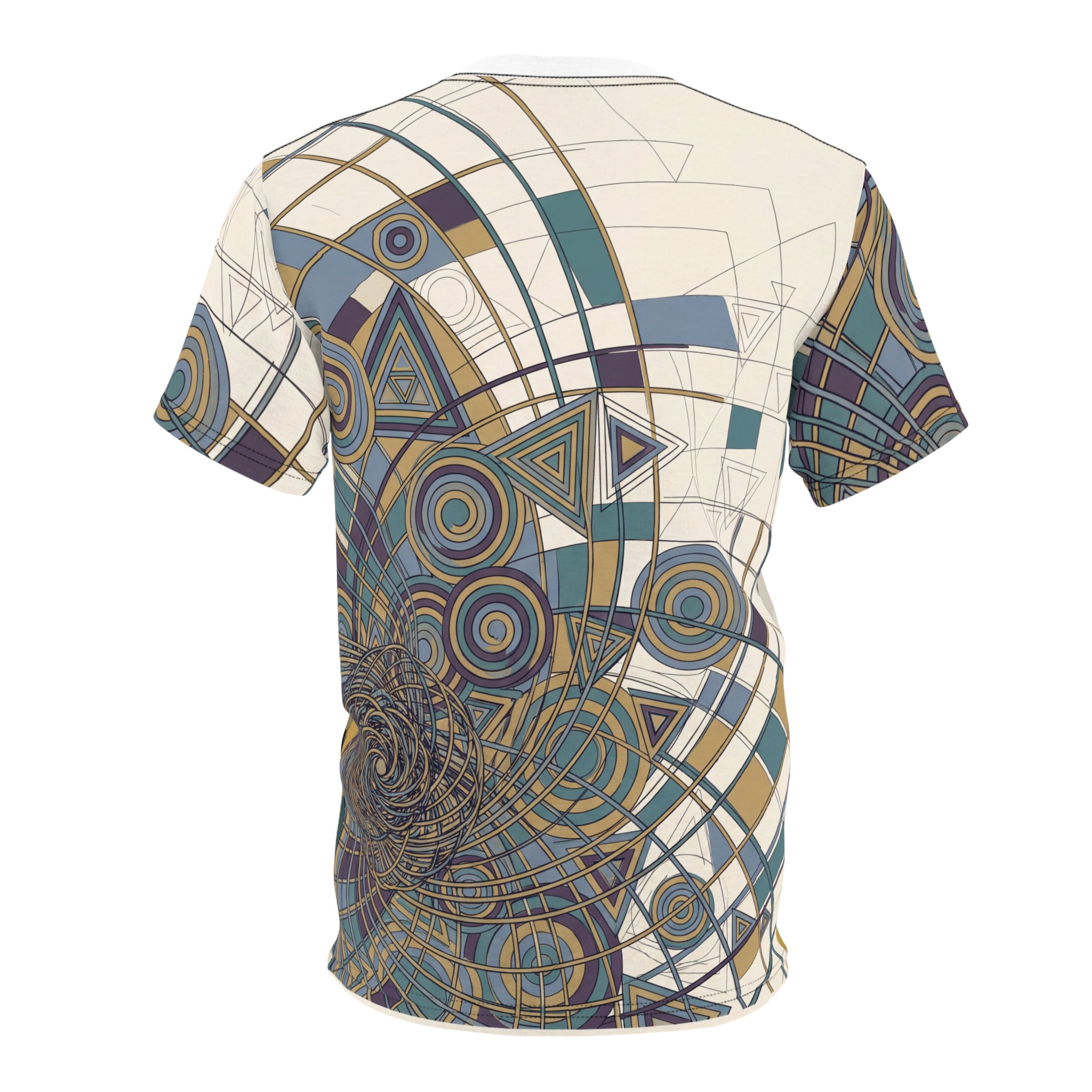 Sacred Geometry Funny Cat — Upside-Down Yawn