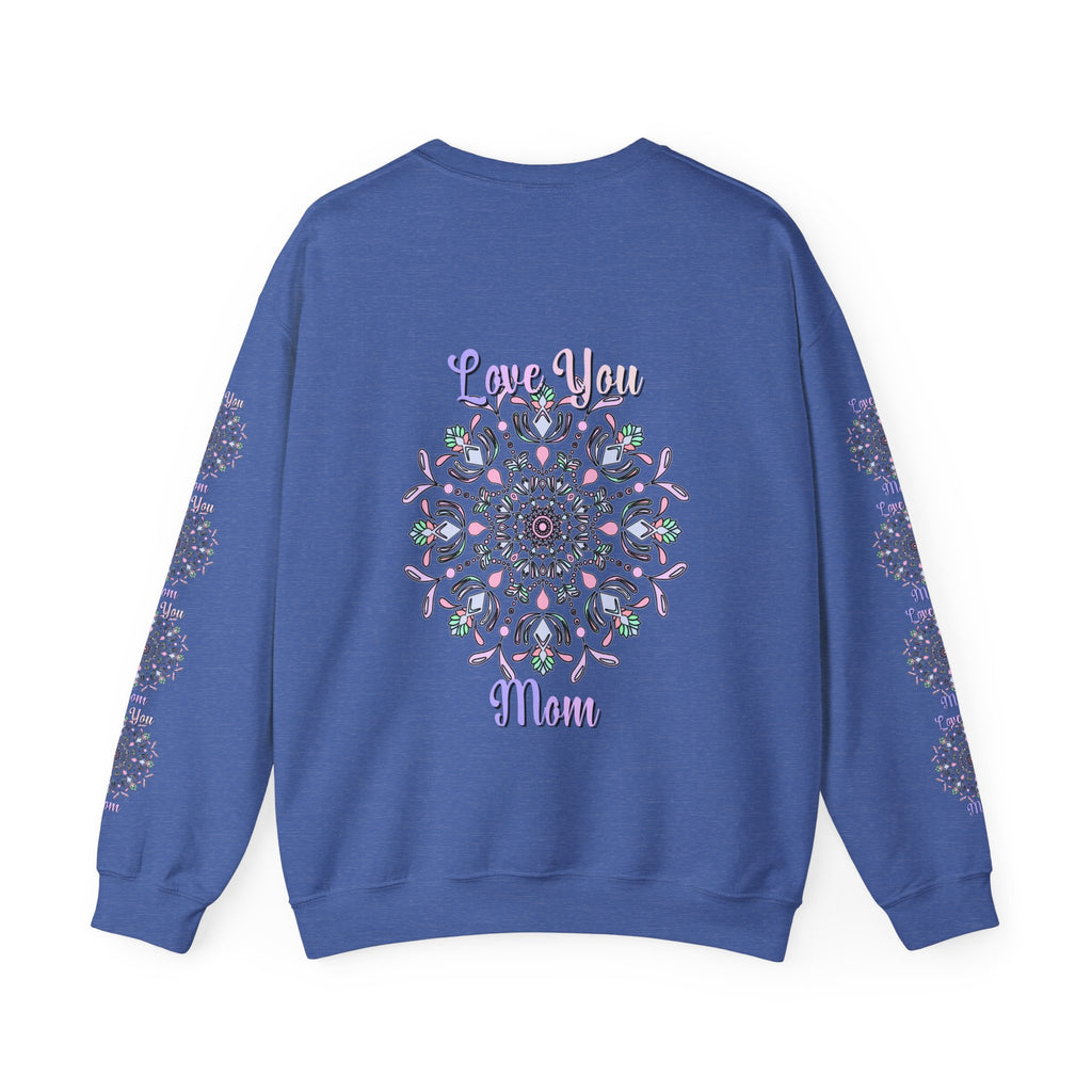 Felpa Mandala "Mamma Potente" in Morbide Tonalità Pastello