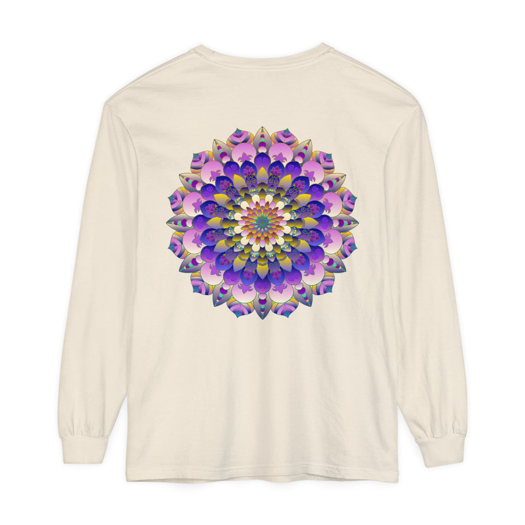 Colorful Mandala Long Sleeve T-Shirt - Psychedelic Art image 63