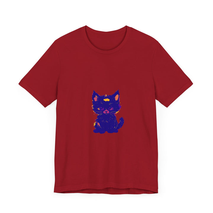 Blue Cat T-Shirt with a modern and fashionable vibe