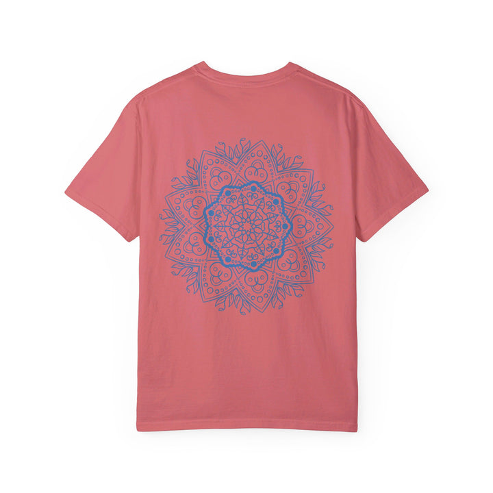 Handmade Mandala Tshirt Unisex featuring a unique garment-dyed Mandala art design