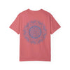 Handmade Mandala Tshirt Unisex featuring a unique garment-dyed Mandala art design