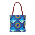 Colorful Mandala Tote Bag with intricate circular design in vibrant hues