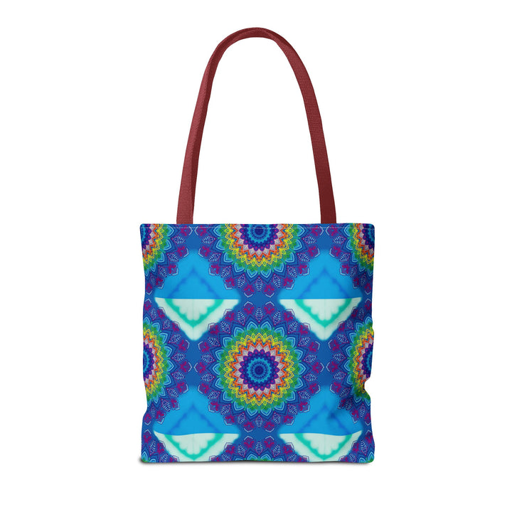 Colorful Mandala Tote Bag with intricate circular design in vibrant hues